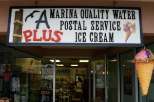 A Plus Marina Quality Water and Ice Cream